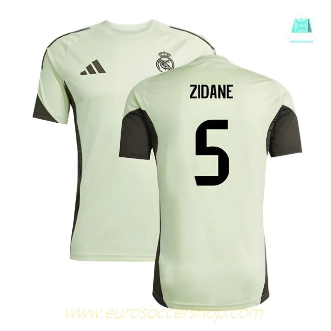 2025-2026 Real Madrid Training Jersey (Almost Lime) (Zidane 5)