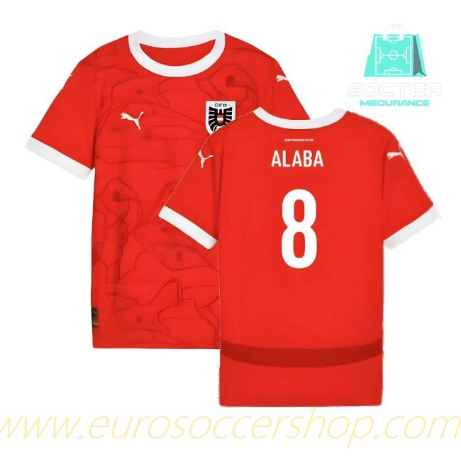 2024-25 Collection Austria Official Home Shirt Children (Alaba 8)