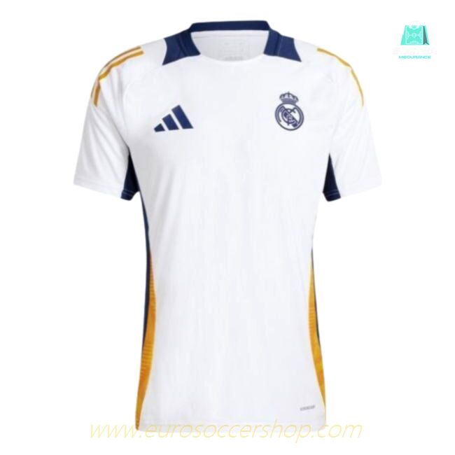 2024-2025 Real Madrid Training Tee (White) (Your Name)