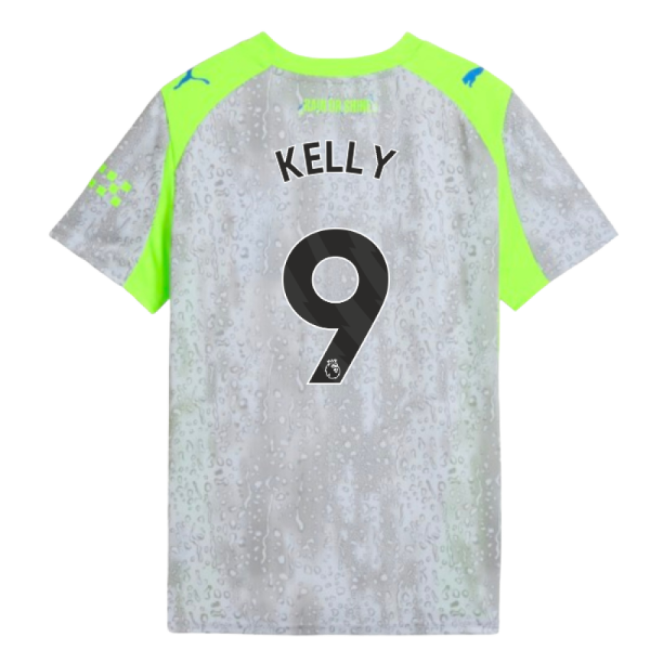2025-2026 Man City Third Shirt (Kids) (Kelly 9) (Fan Favorite)