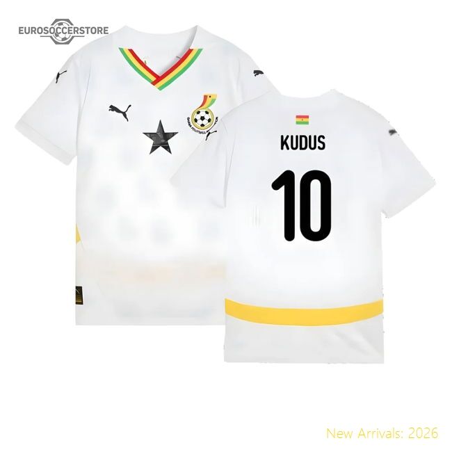 Ghana Kids 20242025 Home Authentic Jersey Contemporary