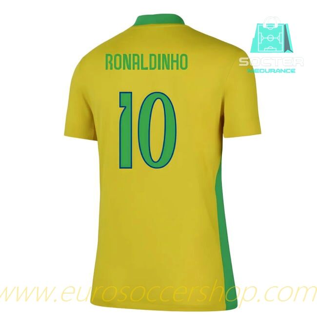 2025-26 Edition Brazil NT Home Jersey Ladies' Edition (Ronaldinho 10)