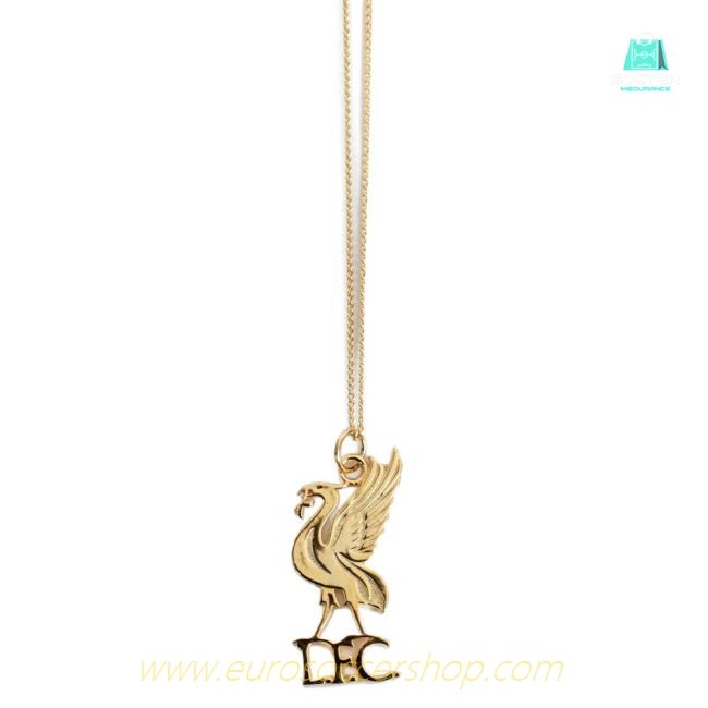 Liverpool FC 18ct Gold Plated on Silver Liverbird Pendant & Chain