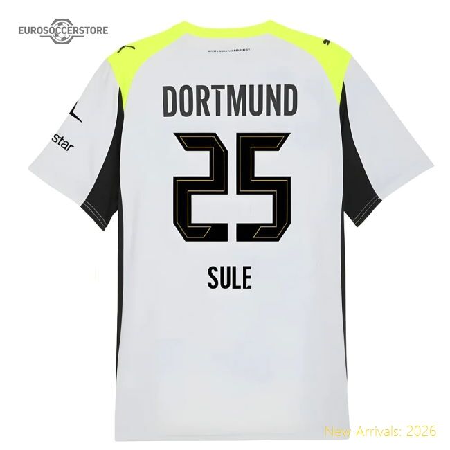 First-class 2025-2026 Borussia Dortmund Away Shirt (sule 25)