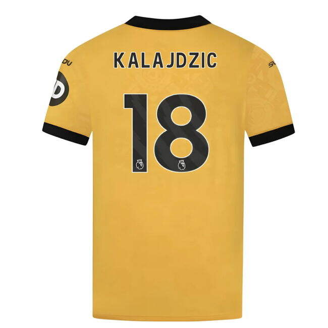 Kalajdzic 18 Wolves Club Sleek Home Game Jersey