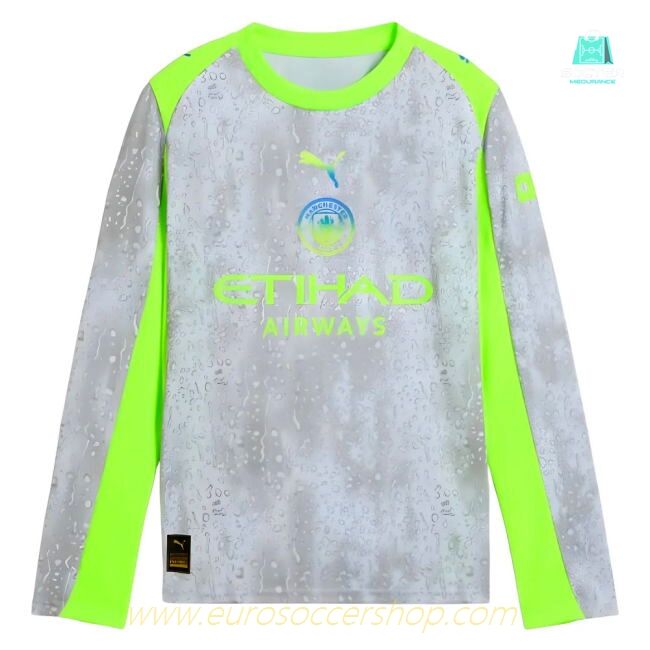 2025-2026 Man City Long Sleeve Third Shirt (Kids)