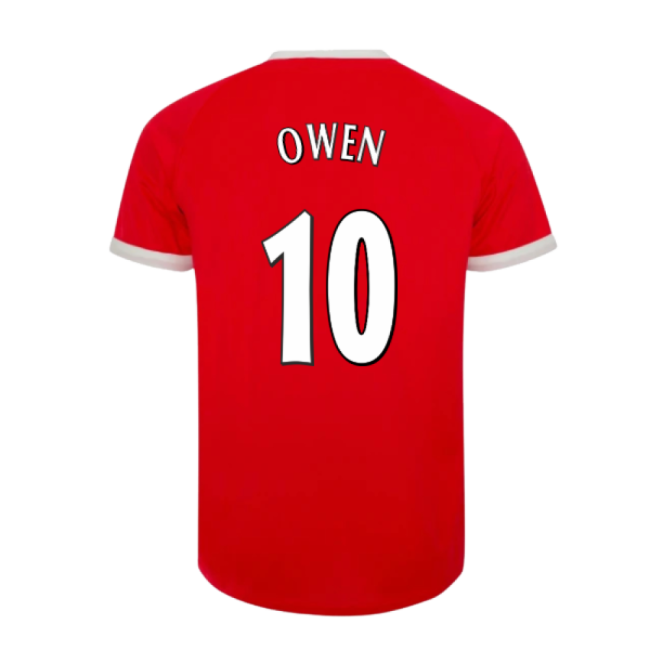 Men's 2001-2003 Liverpool Retro Euro Home Shirt (Owen 10)