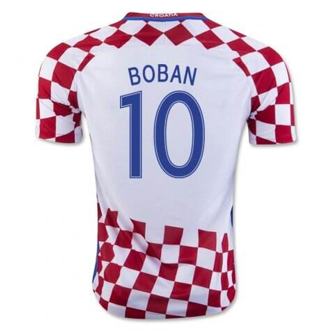 Croatia Home 2016 Boban 10 Soccer Jersey Shirt - Official Replica