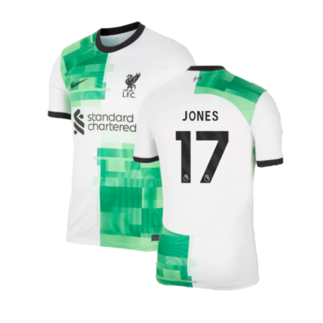 Liverpool Official Away Football Shirt 2023-20 Season Jones 17 L S