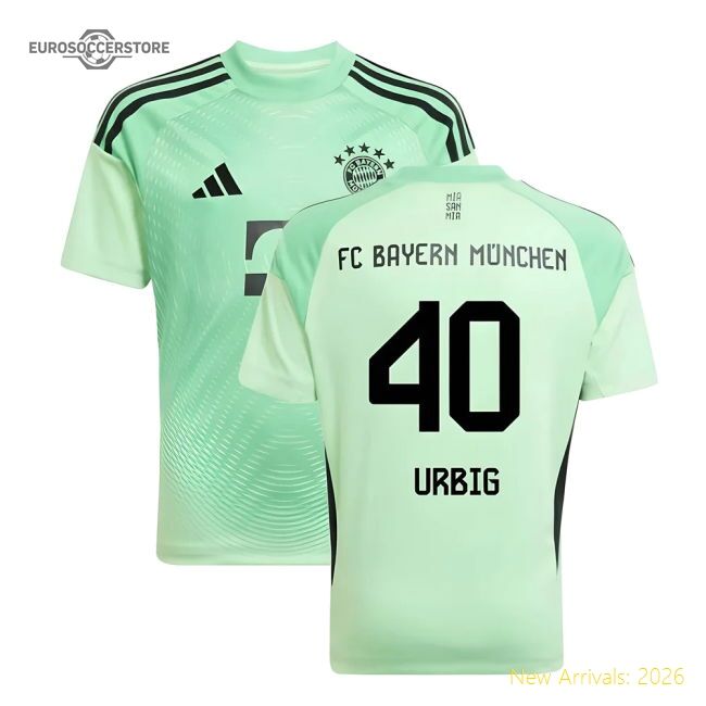 2025-2026 Bayern Munich Home Goalkeeper Shirt (glory Mint)
