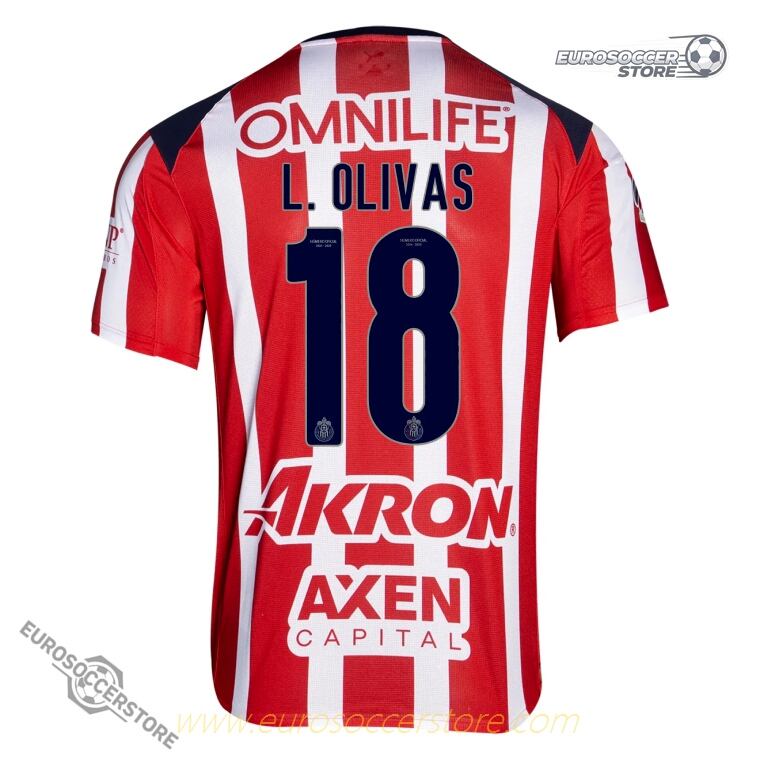 Chivas 25-26 Home Jersey L. OLIVAS #18