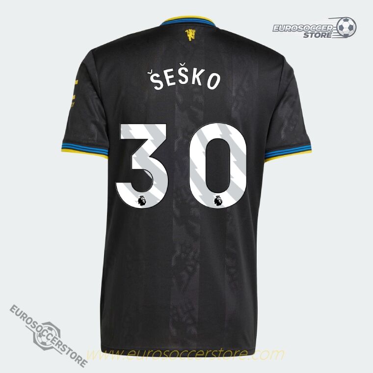 Manchester United's 25-26 Season Third Jersey with ŠEŠKO 30 Printing