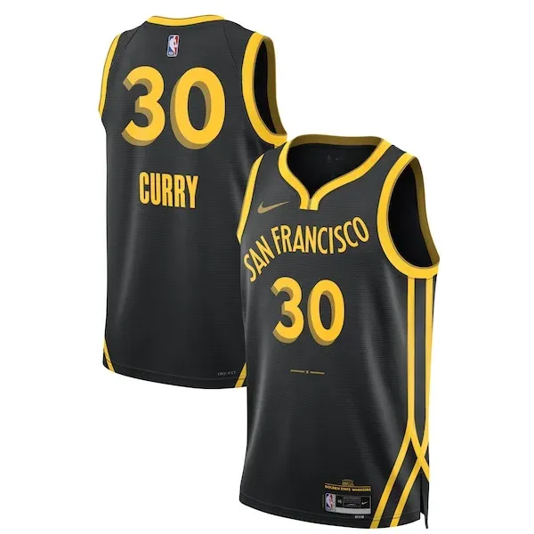 Stephen Curry GSW Swingman Jersey - retro premium - Black workout