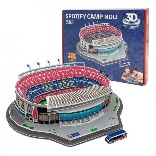 FC Barcelona 3D Stadium Puzzle - Supporter Essential - Your Name & ...