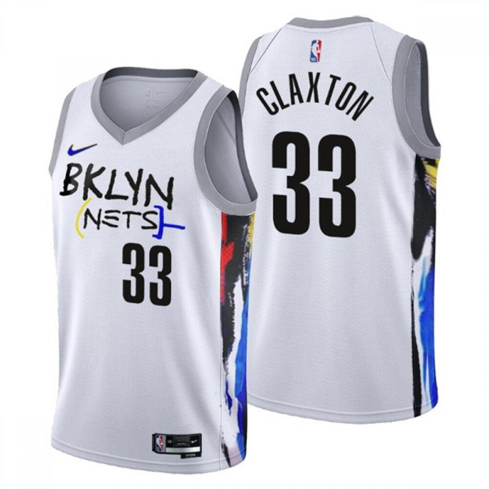 Limited Edition Brooklyn Nets 33 Jersey White City Edition - Must-Have Jersey