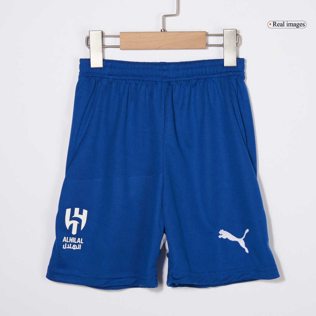 Kid's Al Hilal SFC Home Soccer Jersey Kit(Jersey+Shorts) 2024/25Authen