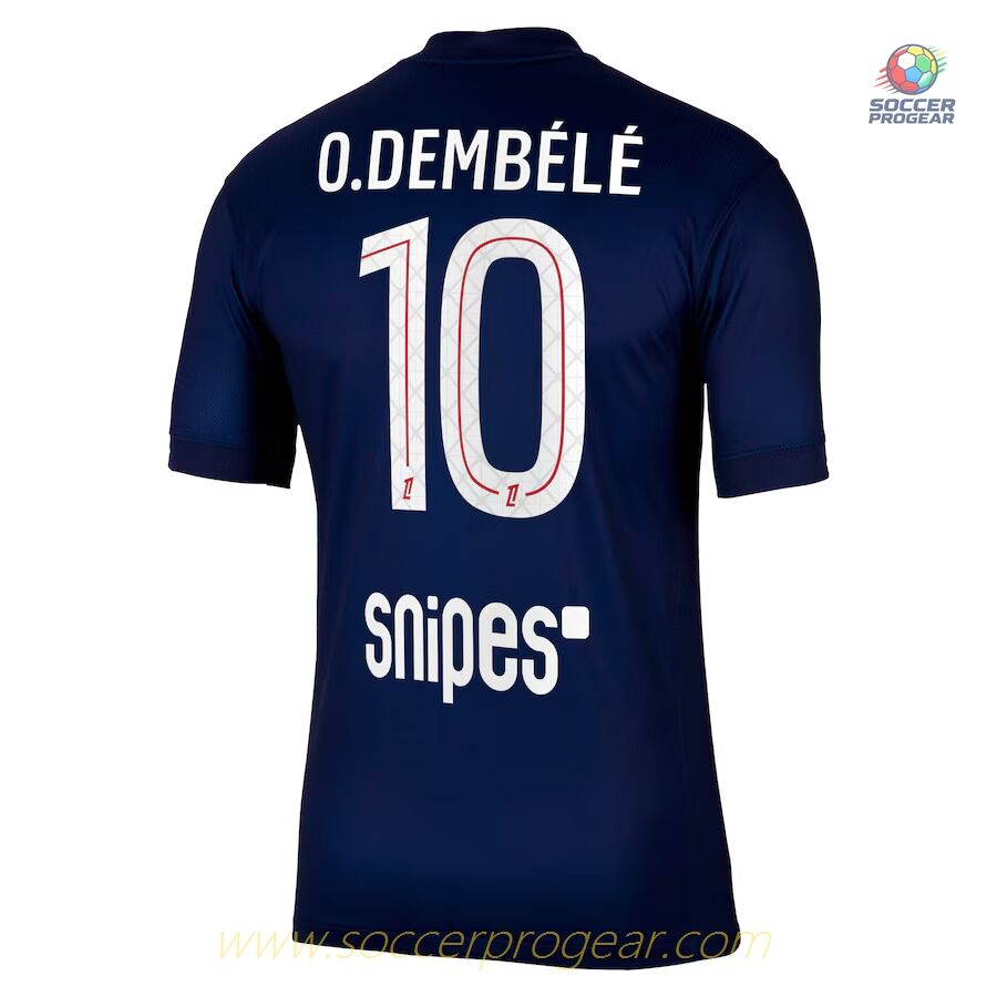 PSG Home Soccer Jersey Set Children Team Jersey 2025-2026 Season Dembélé