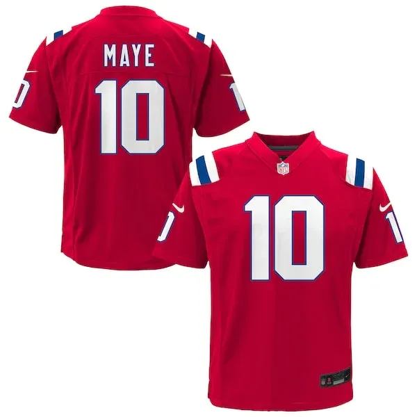 High-Quality NE Patriots Game Jersey - Red | NFL Fan Apparel