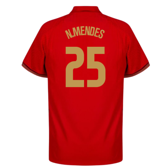 MENDES 25 2020-2021 Portugal Football Team Home Kit