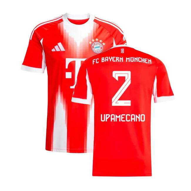 Upamecano 2 Licensed Copy Bayern Munich Home Fan Shirt for Adults (1)
