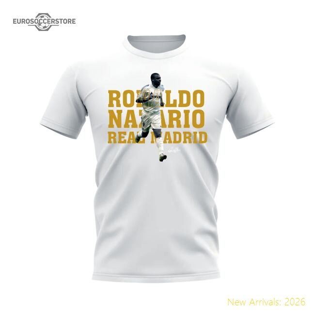 Ronaldo Nazario Real Madrid Player Tee (white) - Collectors Item