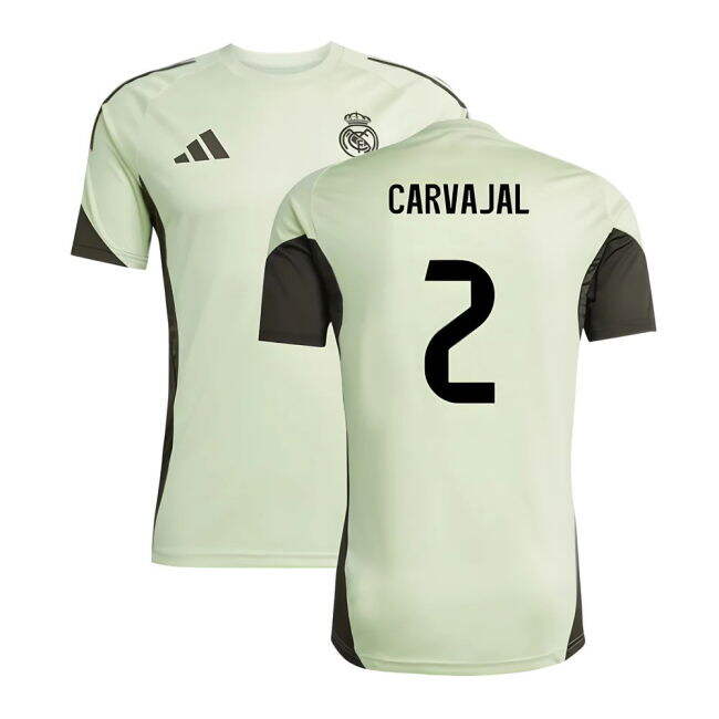 2025-2026 Real Madrid Training Jersey (Almost Lime) (Carvajal 2)