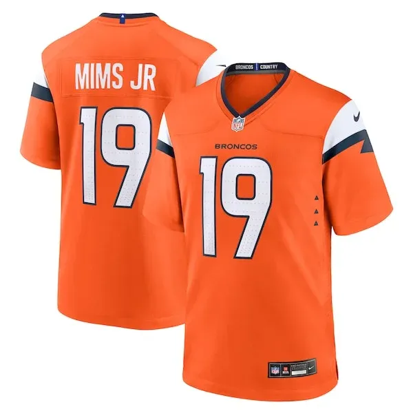 None Marvin Mims Game Jersey - Orange | NFL Player Jersey | NFL Footba