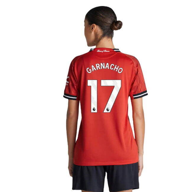 2025-2026 Man Utd Authentic Home Shirt (Womens) (Garnacho 17) - hig...