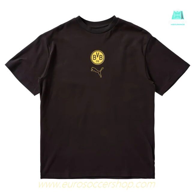 2025-2026 Borussia Dortmund FtblStatement Cellerator Tee - CL (Black) (Your Name)