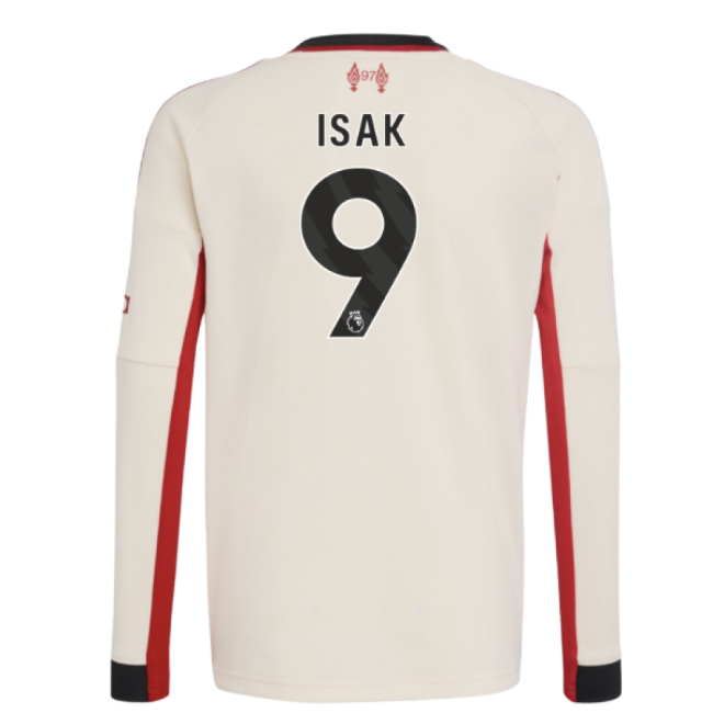 Liverpool Away Football Shirt 2025-20 - Isak 9 L S Kids