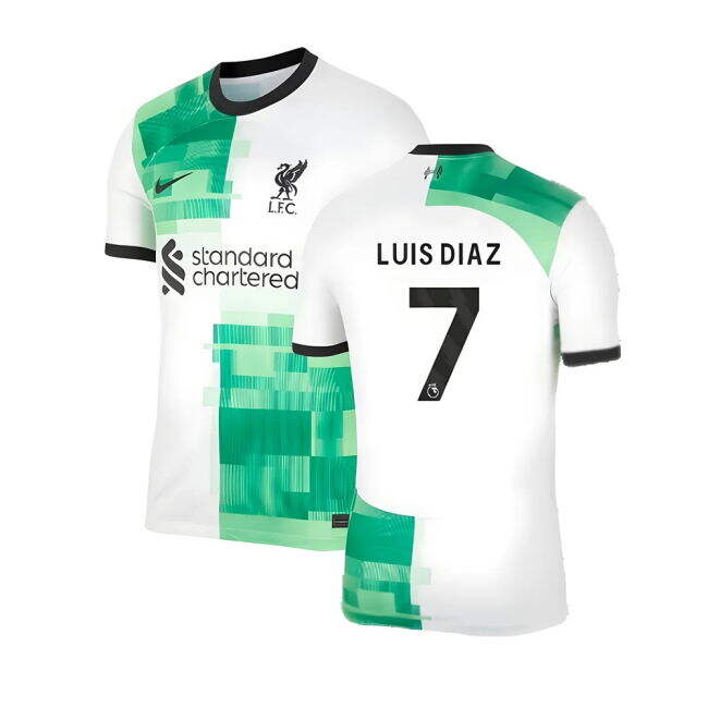 2023-2024 Liverpool Away Shirt (Luis Diaz 7) (Match Day)