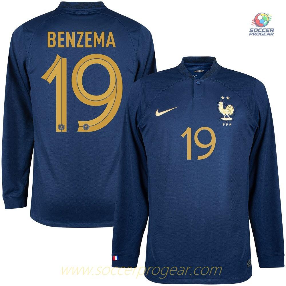 FRANCE High Quality HOME JERSEY WORLD CUP 2022 BENZEMA ML