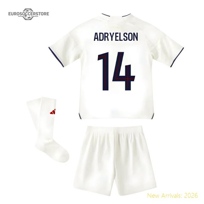 Authentic 2025-2026 Olympique Lyon Home Mini Kit (Adryelson 14)
