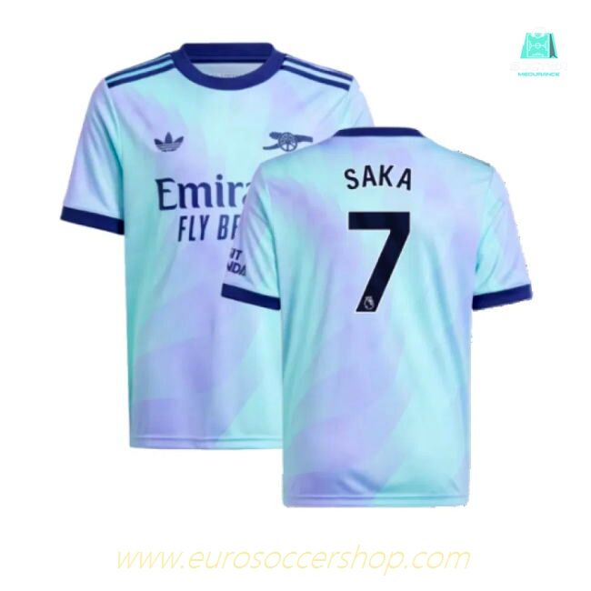 Arsenal 2024-25 Third Shirt (9-10y) Saka #7 (Excellent)