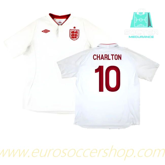England National Team Home Jersey World Cup (Charlton 10)