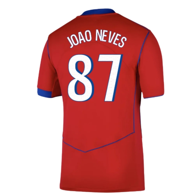 2025-2026 PSG Club Third Strip (Joao Neves 87)