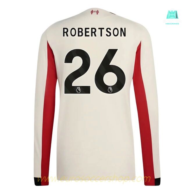 2025-2026 Liverpool Authentic Long Sleeve Away Shirt (Robertson 26)