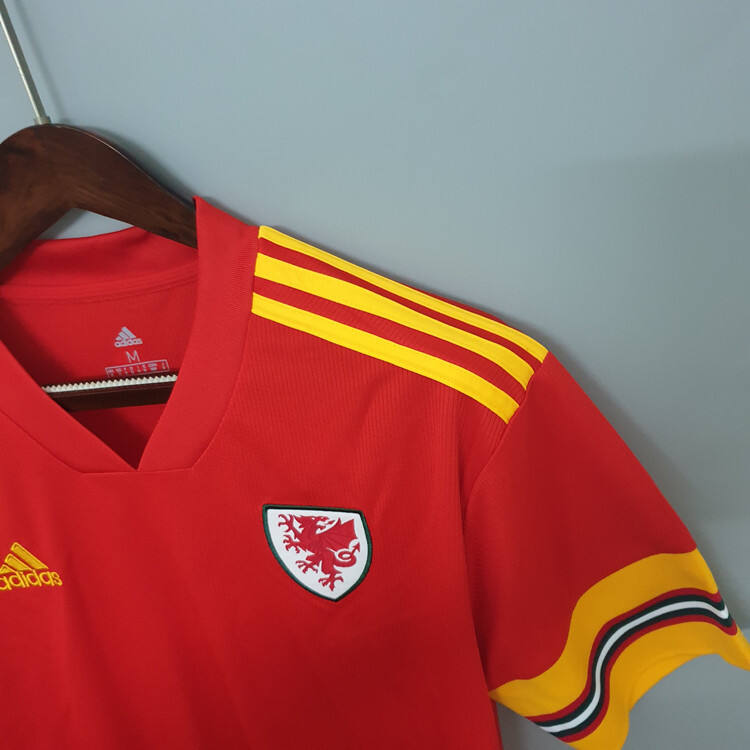 20-21 Wales Euro 2020 Soccer Jersey Home Red Football Shirt -