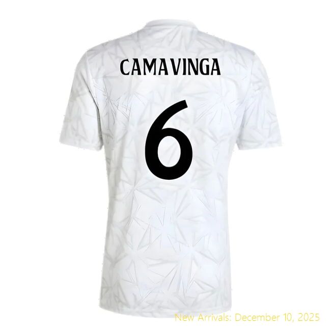 2024-2025 RM Real Madrid Pre-Match Top Grade Shirt (White) (Camavinga
