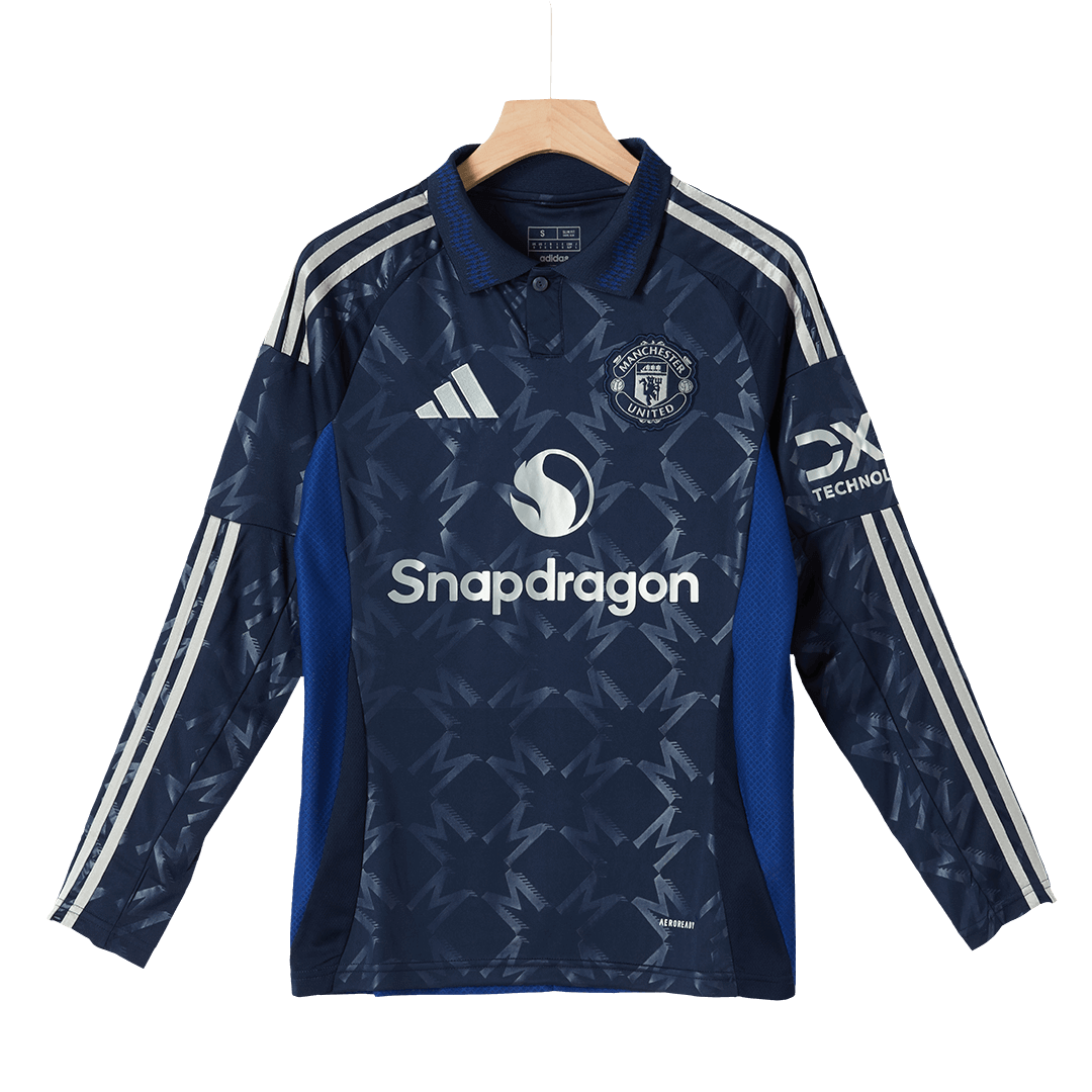 Manchester United Away Long Sleeve Soccer Jersey