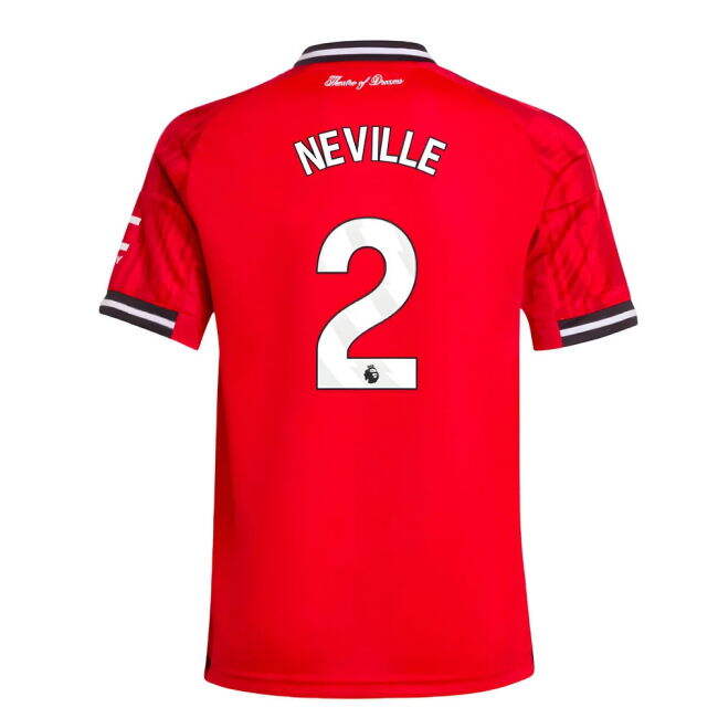 Fashionable Man Utd 2025-2026 Man Utd Home Shirt (Kids) (Neville 2)...