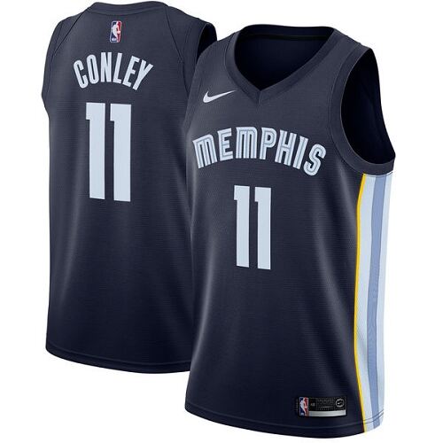 MEM #11 Mike Conley Durable 2024 Icon NBA Jersey - Blue Swingman
