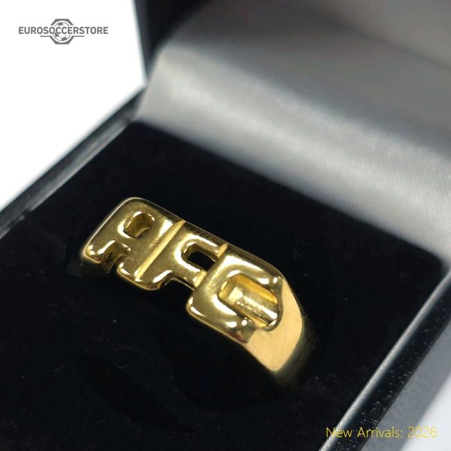 Premium Arsenal Fc 18ct Gold Plated On Silver Afc Ring - U - Premium