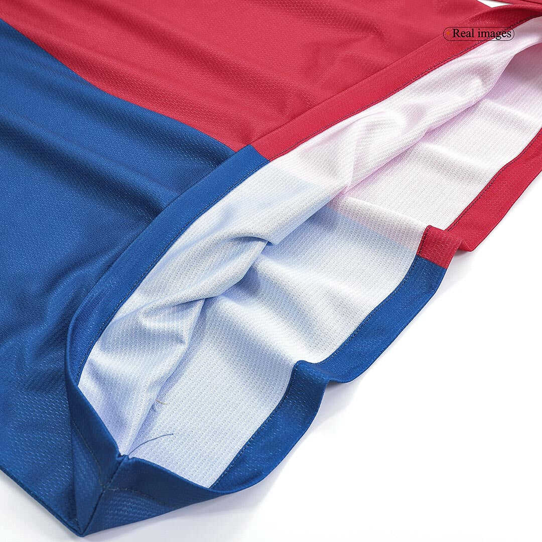 Retro A.INIESTA #8 2008/09 Barcelona Home Long Sleeve Soccer Jersey- U