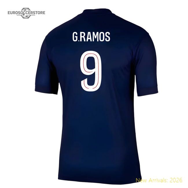 Performance 2025-2026 Psg Paris Saint Germain Home Shirt (G.Ramos 9)
