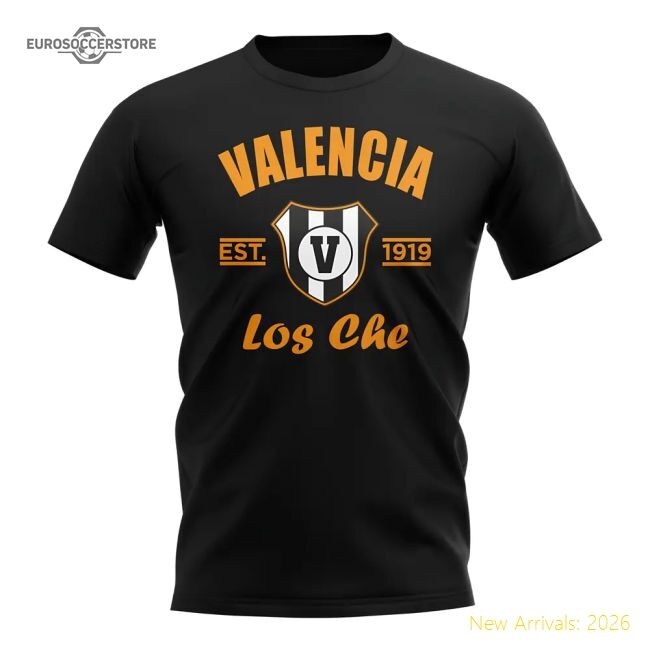 First-class Valencia Cf Established Football T-shirt (black)