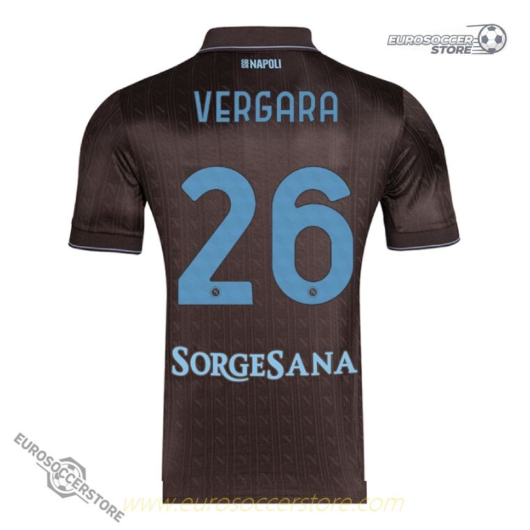 Napoli Third Jersey 25-26 with VERGARA 26