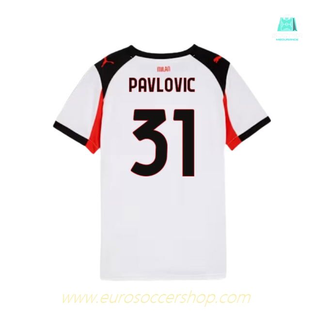 2025-2026 AC Milan Away Shirt (Kids) (Pavlovic 31)