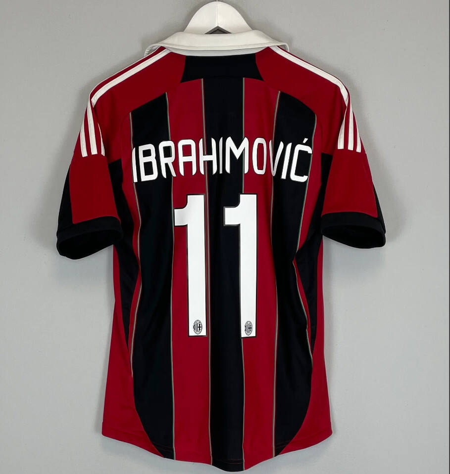 AC Milan 1213 Home Retro Shirt ZlatanI Brahimovic 10 - Official