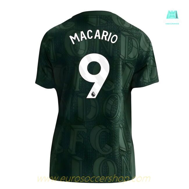 2025-2026 Chelsea Pre Match Shirt (Green) - Kids (Macario 9)